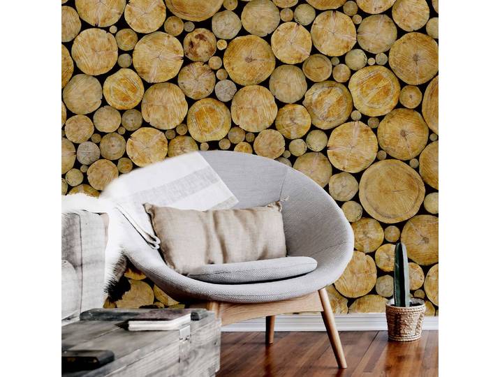 Fototapete Logs Holz Baum 3 x 2cm