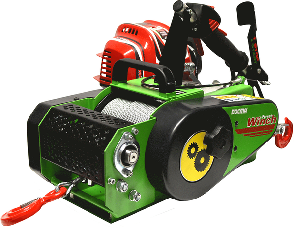Docma VF150 auto-4 GX50 - Forstseilwinde mit Hondamotor - Seil Ø 6mm/ 60m
