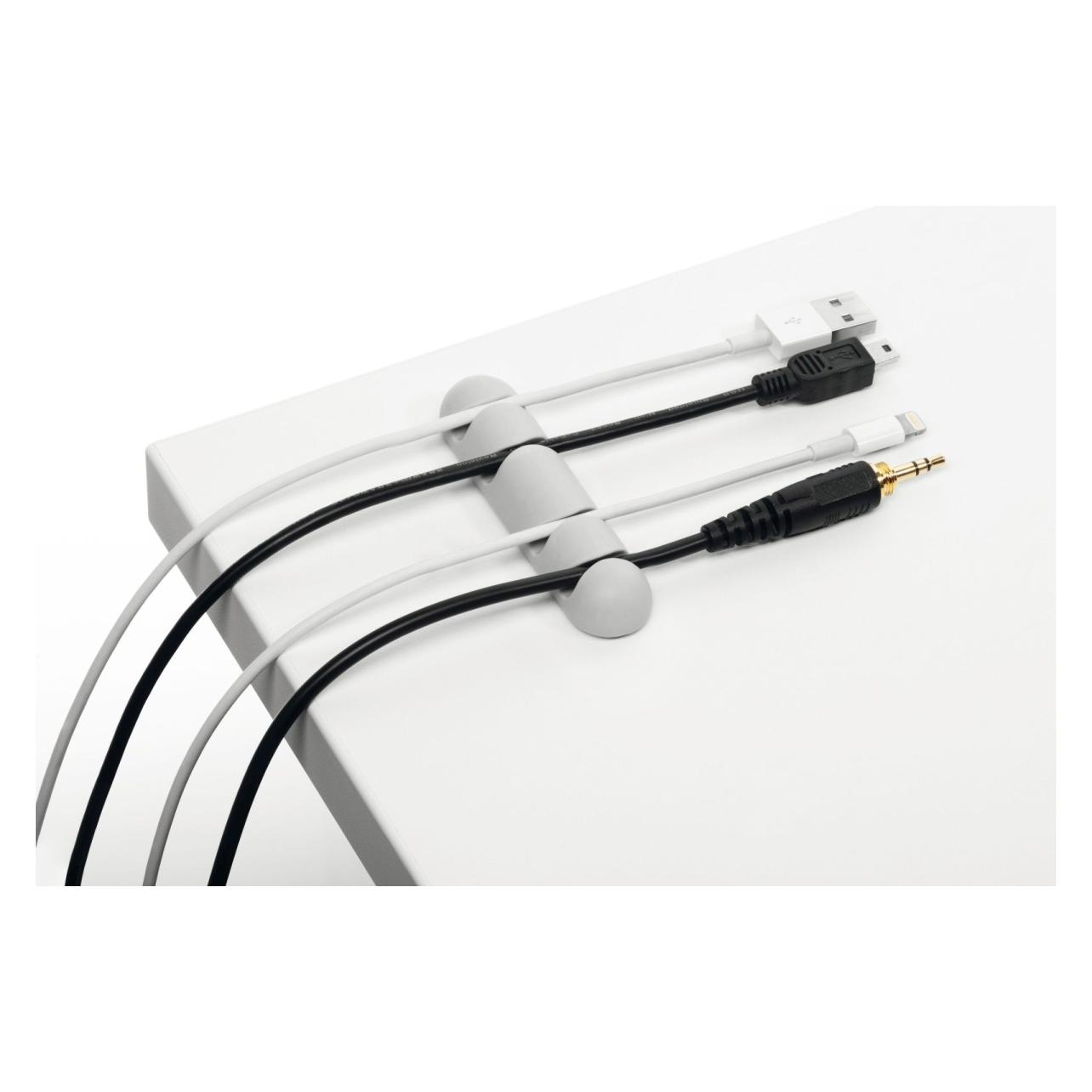 Durable CAVOLINE Clip f.4 Kabel grau (504010)
