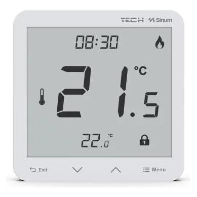 Tech Kabelgebundener Raumregler Sinum White R-S3 Controller (46247)