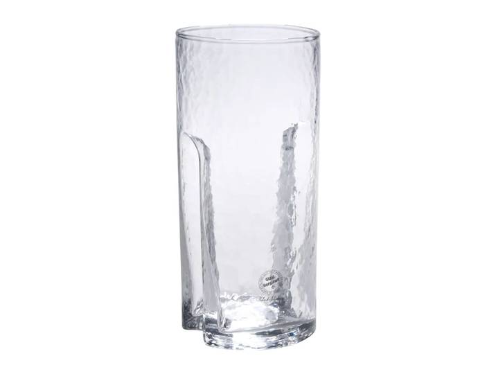 Becher Struktur, Hergiswil, transparent, Glas