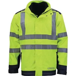 ASATEX Wetter-, Flamm- und Warnschutzjacke Größe M - 3850G/M
