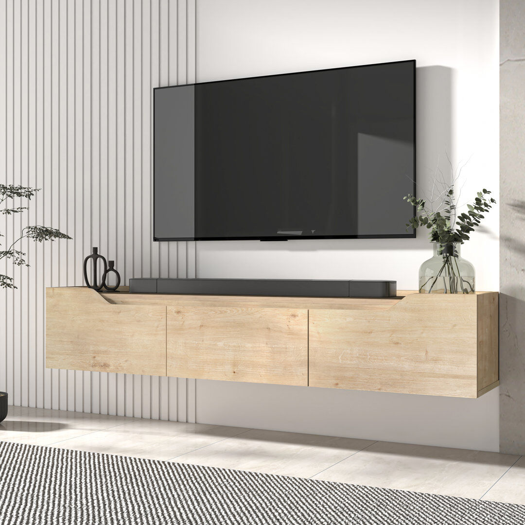 Metro TV Stand for TVs up to 78" Oak 78"