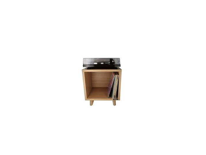 Meuble HiFi - ENOVA - VINYLE LOVER CUBE SW - Bois - 450x500x400 mm - Contemporain