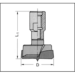 JSO Beschlagbohrer  HW 35mm S=M12x1 - 30198-5-35000-R