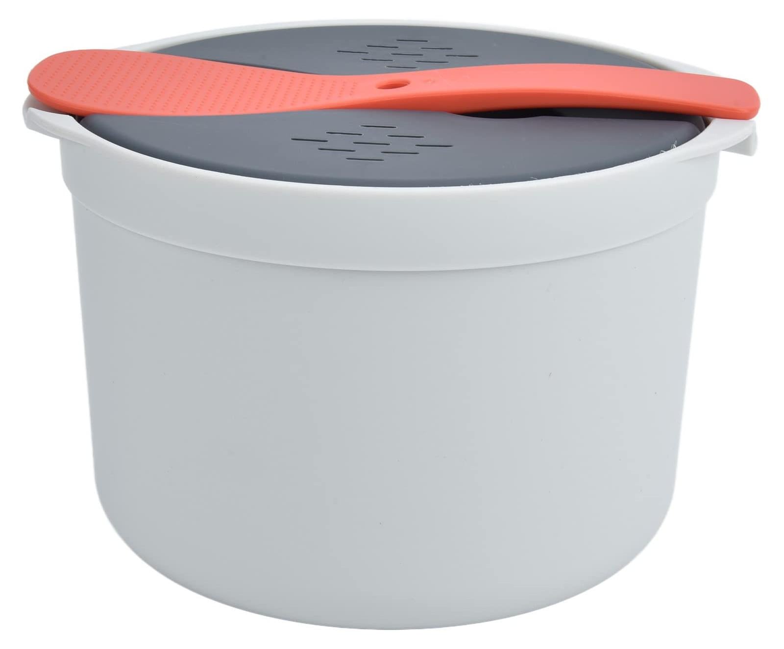Dripio Rijstkoker voor de magnetron, 2 liter, Oranje, met accessoires