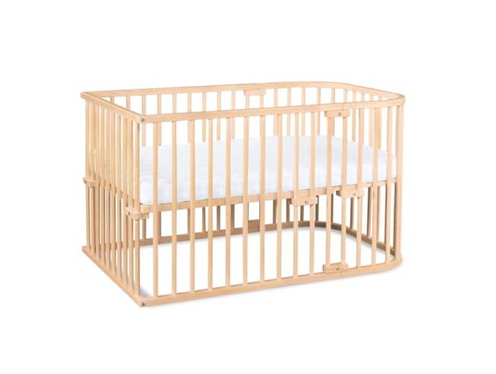 babybay Original Beistellbett, GS-geprüft, Natur unbehandelt, Kinderbettset Das Original vom Erfinder der Beistellbetten, massive Buche, stufenlos höhenverstellbar & mitwachsendes Babybett