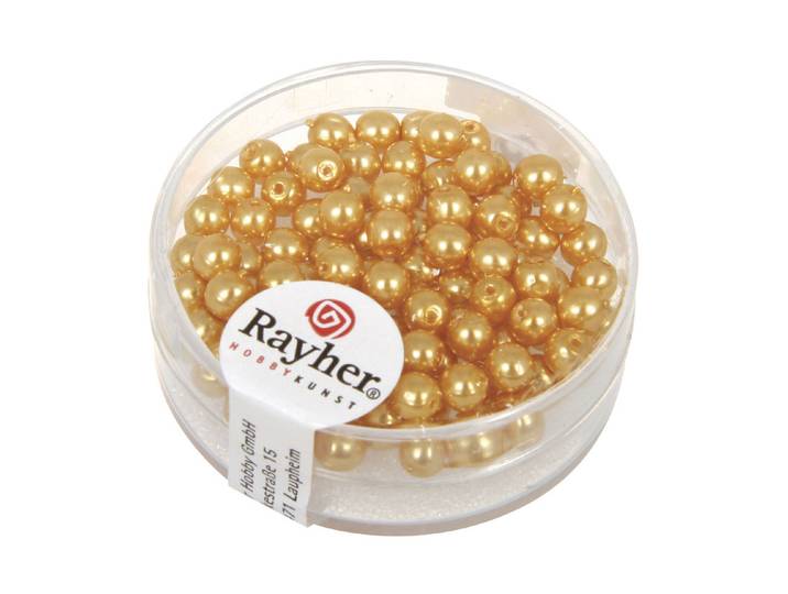 Rayher Renaissance Glaswachsperlen 4 mm 85 Stück