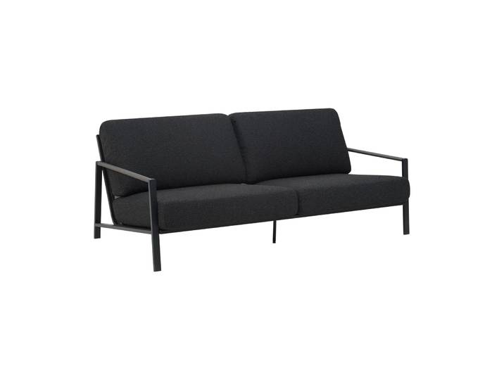 Brafab Naos Sofa Schwarz-teddy black, 2,5-Sitzer