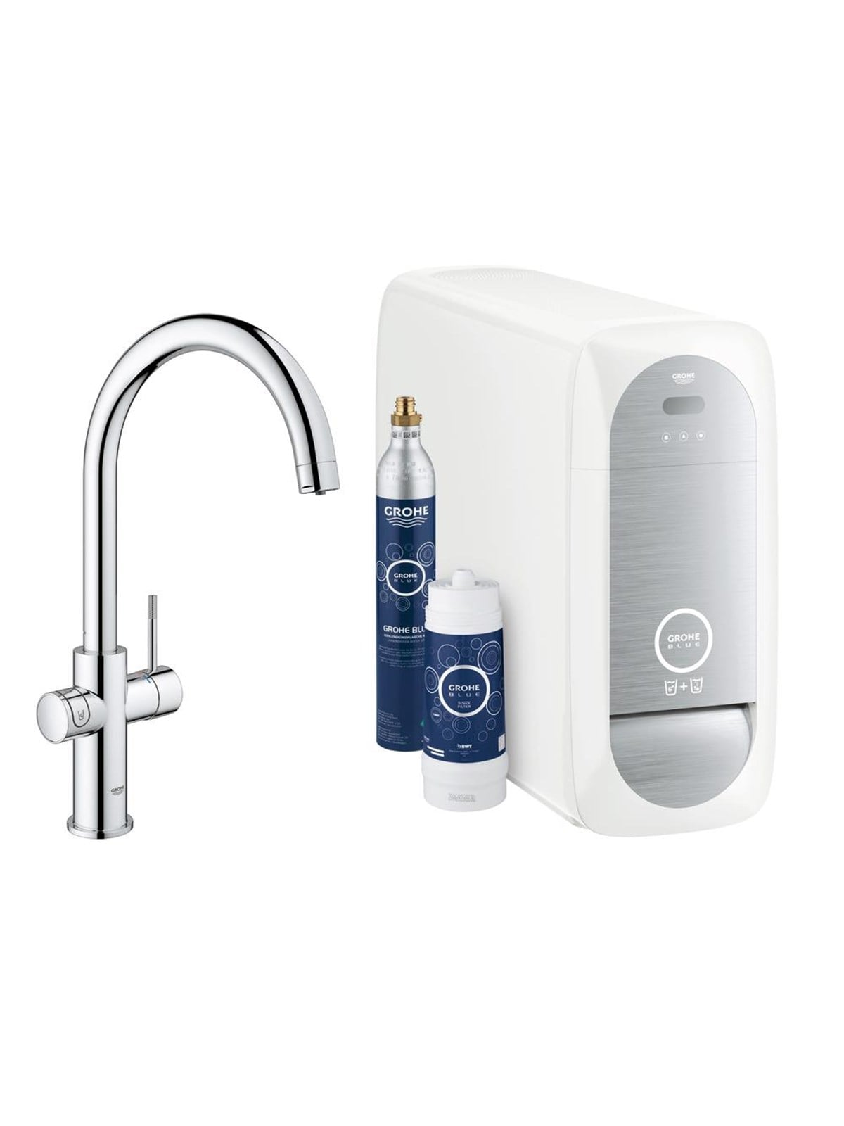 Grohe Blue Home, C-Auslauf Starter Kit, chrom