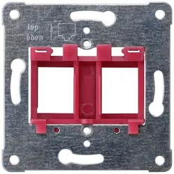 Siemens 5TG2078 Tragplatte Modular Jack zur Aufnahme von bis zu 2 Steckverb., roter Einsatz