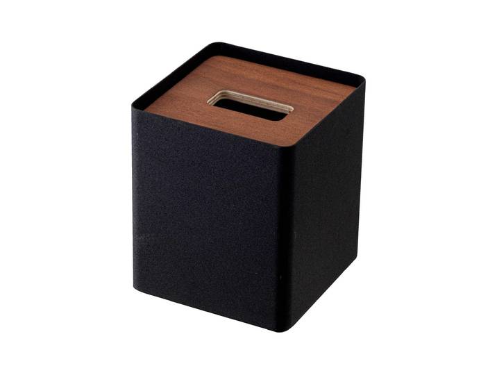 Papiertuchbox YAMAZAKI, schwarz, B:13cm H:15,5cm, Aufbewahrungsboxen, Papiertuchbox