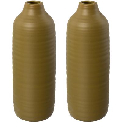 Tischvase "Vase", gelb (senf), H:24cm Ø:9cm, LEGER HOME BY LENA GERCKE, Vasen, im eleganten Design