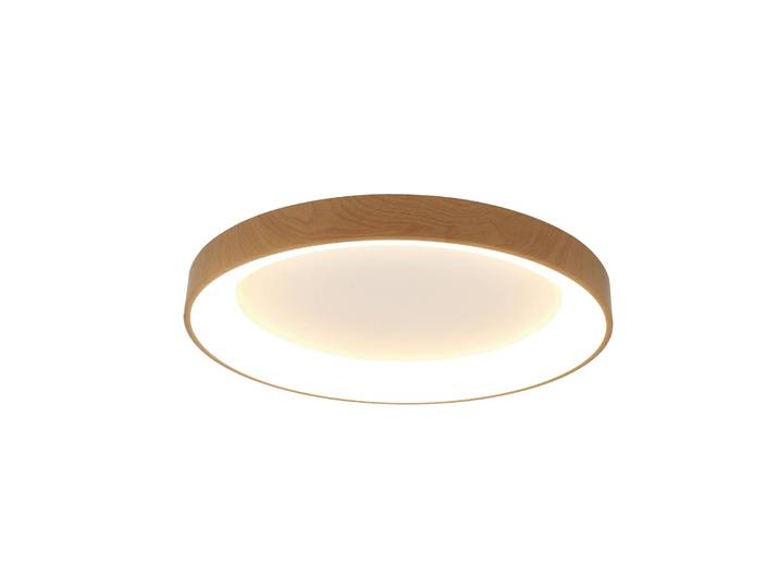 Mantra Iluminación LED Deckenlampe Niseko II, dimmbar, Holz hell, für Wohn- / Esszimmer, Aluminium, Modern, LED Deckenleuchte
