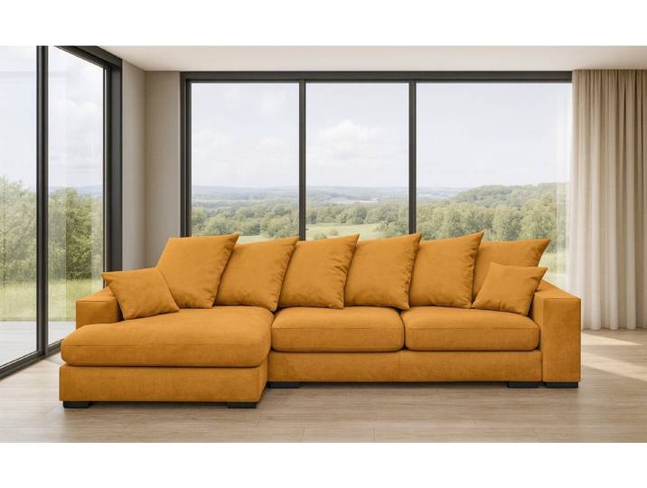 Kaiser Möbel Ecksofa Ecksofa Sofa L-form, Couch L-form Gabon Ottomane Links/Rechts