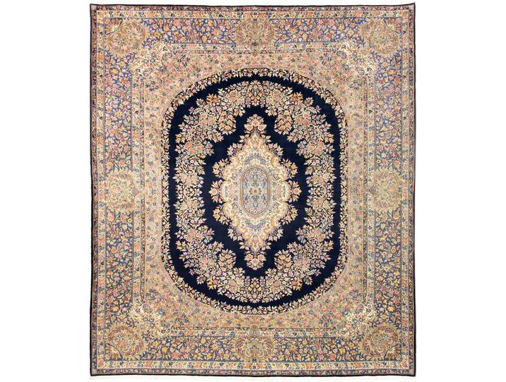 Kerman Rawar Teppich 305x349 Handgeknüpft Orientteppich Perserteppich Wolle