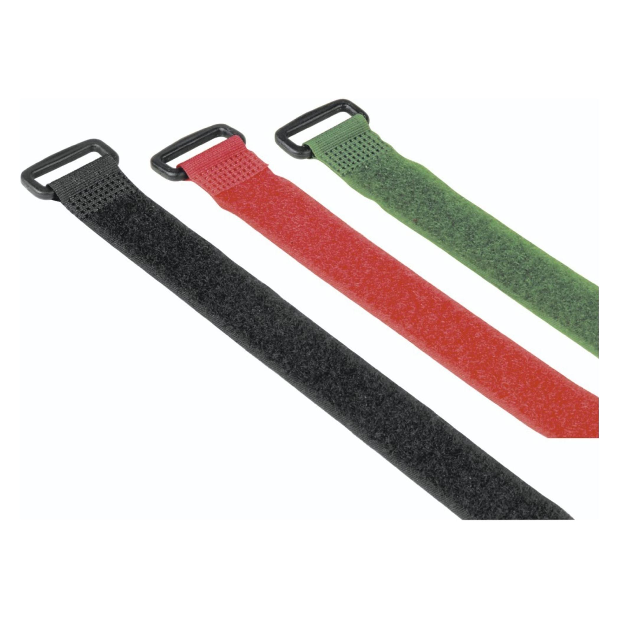 Hama Klett-Kabelbinder mit Öse (Klettkabelbinder, 250 mm, 9 Stk.) (00221006)