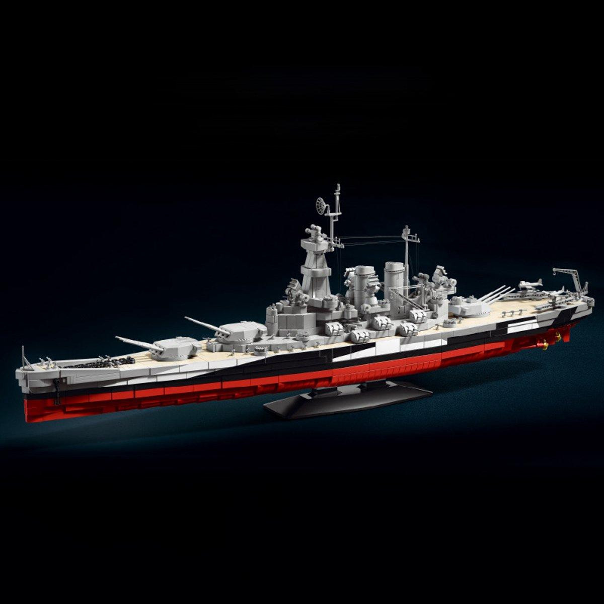 Selius Bouwstenen Model van een Slagschip met Instructies