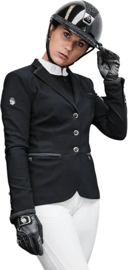 Samshield Turnierjacket Damen Victorine Crystal Fabric Turniersakko Black 40 (FR42)