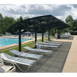 Palram - Canopia Aluminium Carport Arizona Breeze 5000 | Anthrazit | 495x290x274 cm - Anthrazit