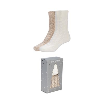 Socken CAMANO, Damen, Gr. 35-38, beige (egret), Obermaterial: 55% Polyacryl, 45% Polyamid, Socken Socken, mit weichen Zehennähten, wärmende Qualität, langlebig verarbeitet