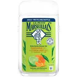 4x Le Petit Marseillais, Duschmittel, Organic Mandarin and Lime (250 ml)
