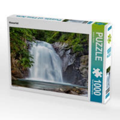 CALVENDO Puzzle Wasserfall | 1000 Teile Lege-Größe 64x48cm Foto-Puzzle für glückliche Stunden