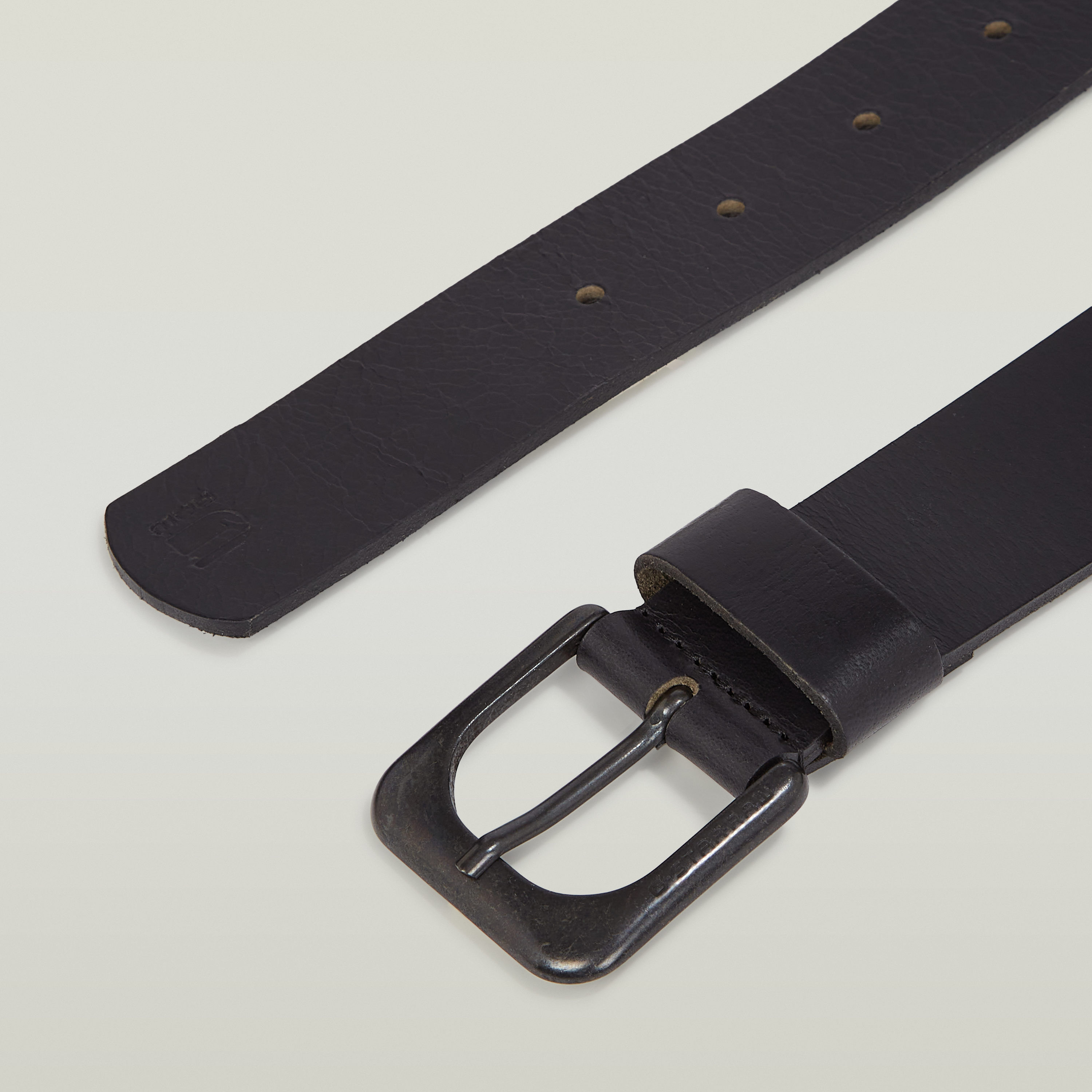 Ledergürtel G-STAR "Zed Belt", Herren, Gr. 105, schwarz (schwarz, matt b), Leder, Gürtel Ledergürtel schwarz, matt b 105