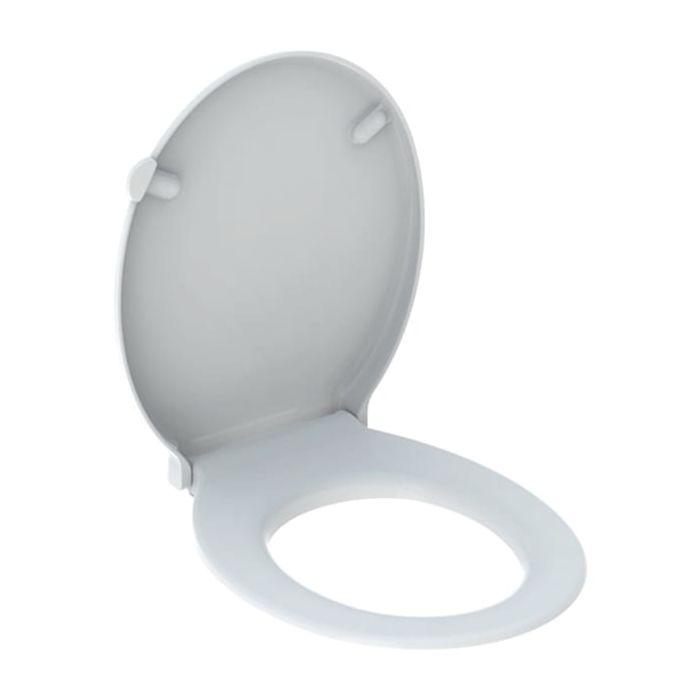 Geberit Renova Comfort WC-Sitz 500679011 weiß, barrierefrei, antibakteriell, Befestigung von oben