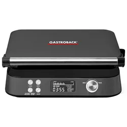 Gastroback 42449 Waffeleisen Advanced Control Edelstahl BLACK EDITION