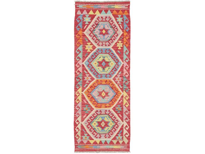 Kelim Afghan Teppich 55x152 Handgewebt Orientteppich Läufer Wolle