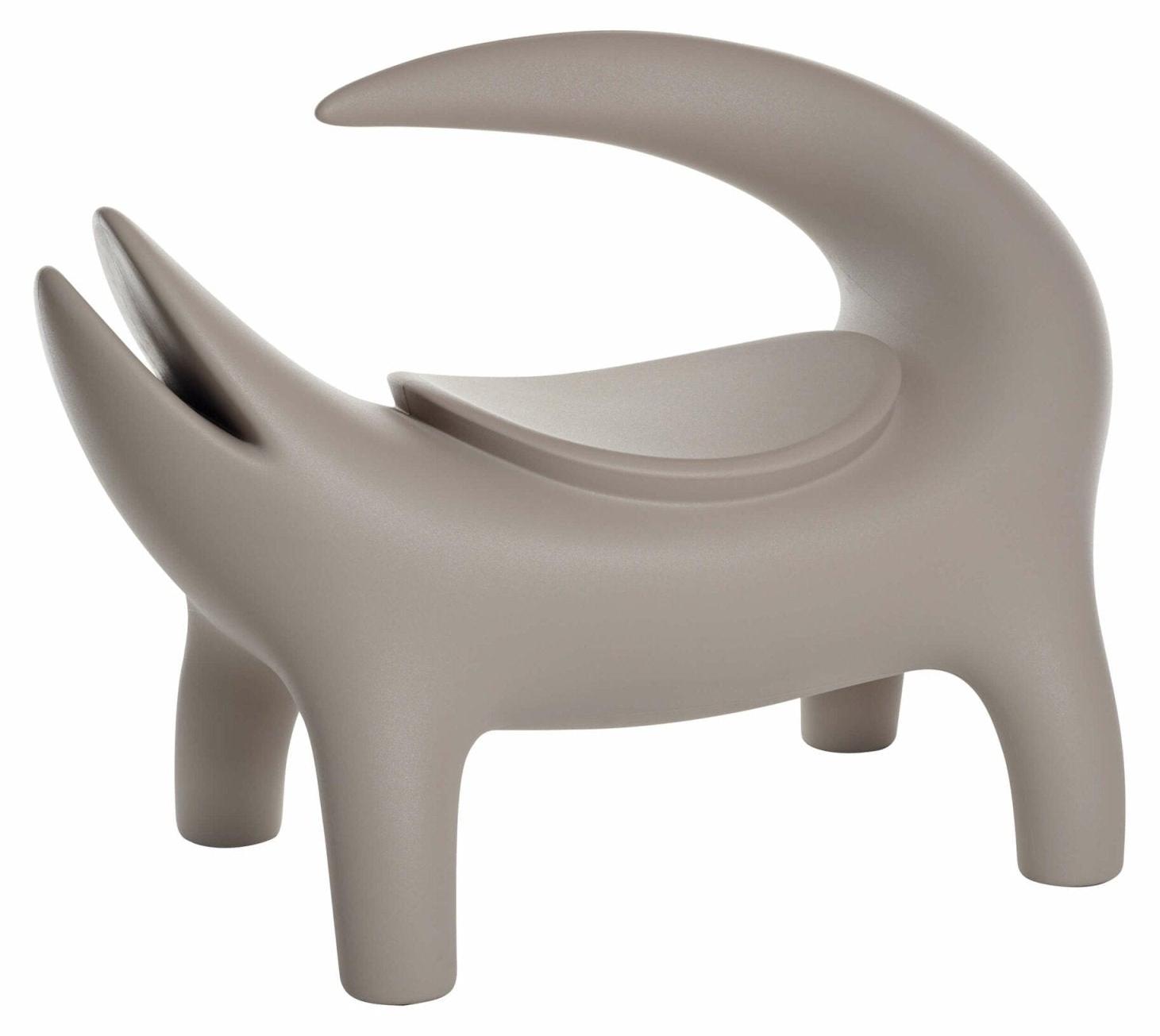 Slide Design Stuhl Etnik Modern für Zuhause und Gaststätten Kroko - Eisen