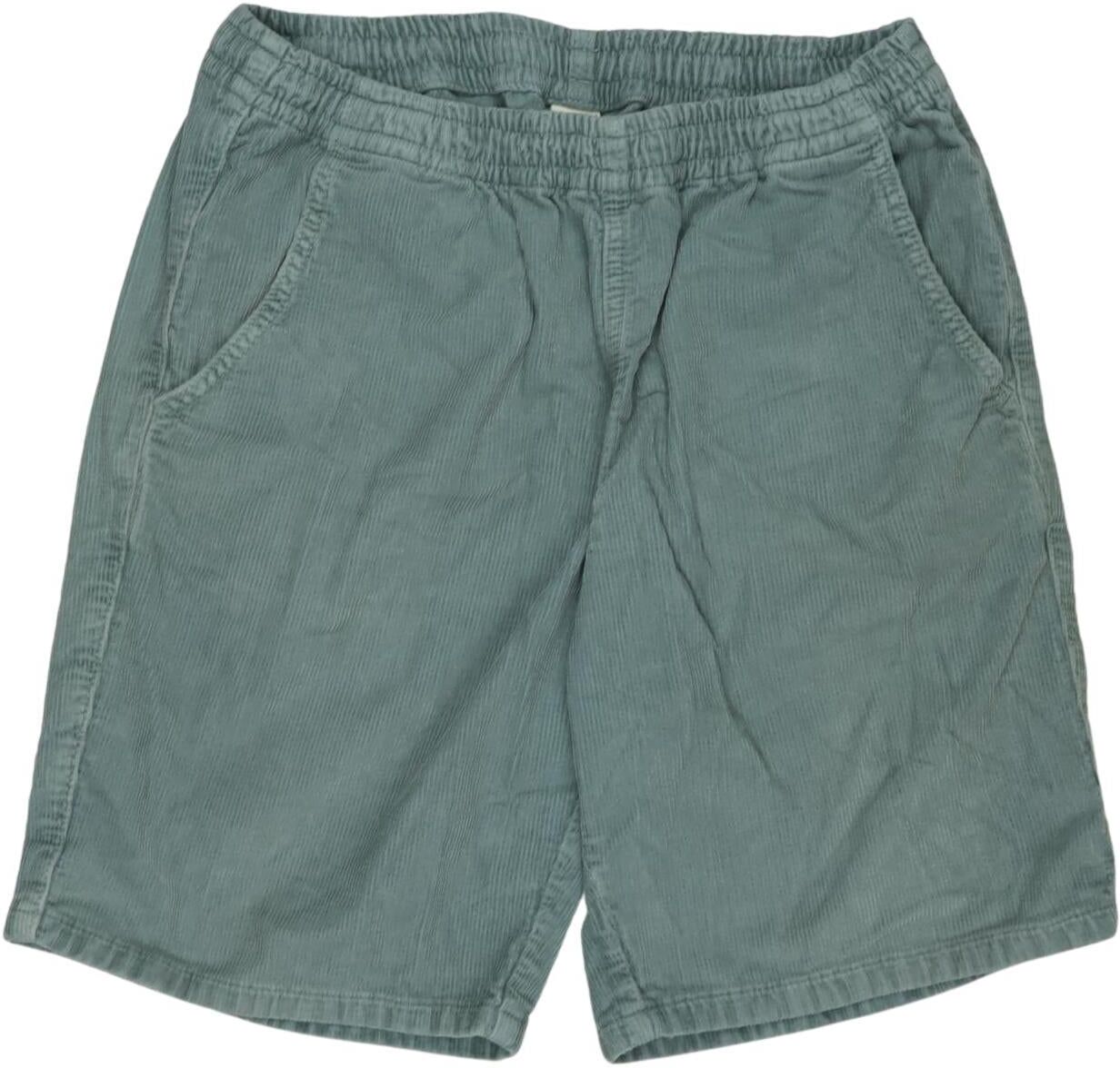 Kauf dich glucklich Herren Shorts, Grün, Gr. W26, kein / Etikett - Second Hand