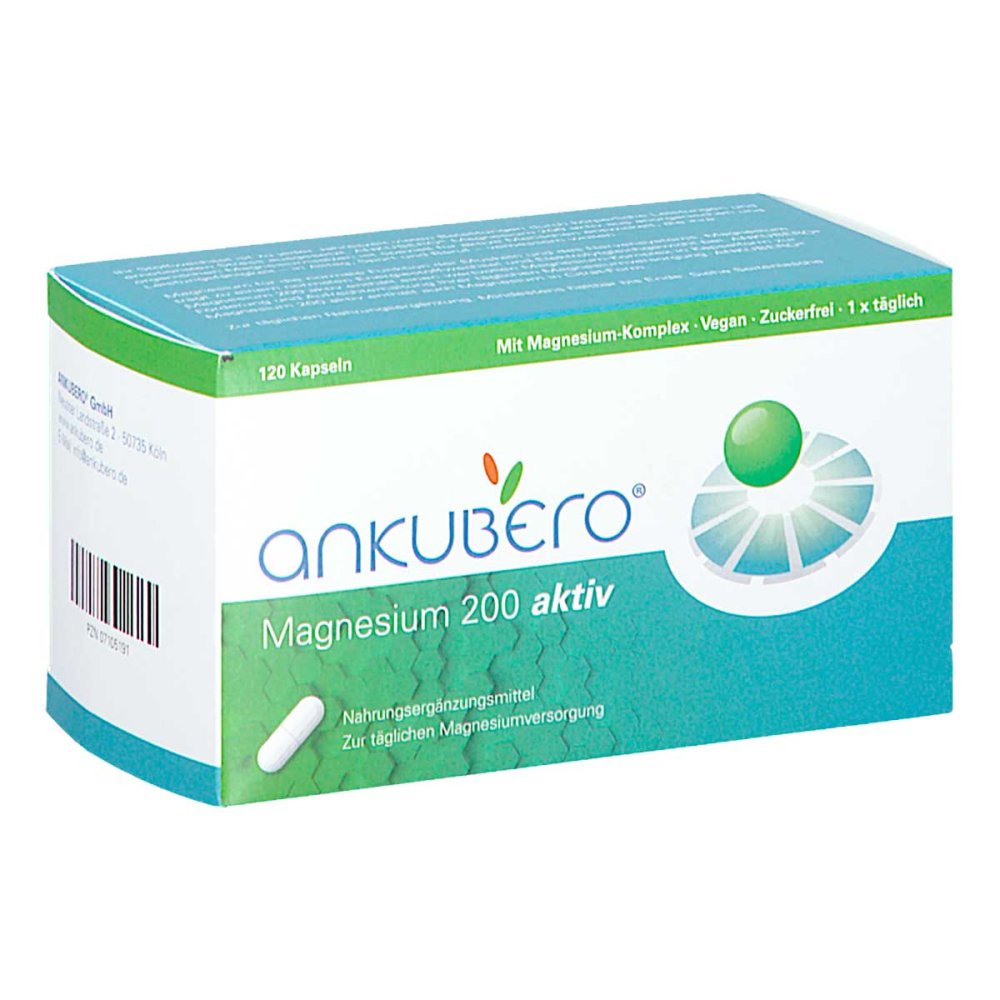 ANKUBERO GmbH Magnesium 200 aktiv Kapseln 07105191