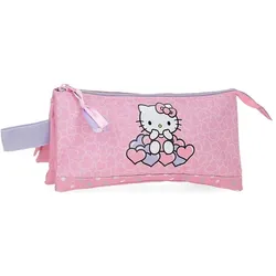 Disney, Etui, Hello Kitty Hearts & Dots triple pencil case