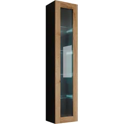HÄNGEVITRINE 180 Vigo Glas mit blauer LED Beleuchtung