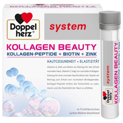 Doppelherz Kollagen Beauty system Trinkfläschchen 10 St Trinkampullen