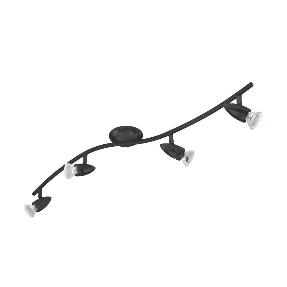 Eglo Magnum-Led 4-lichts opbouwspot zwart