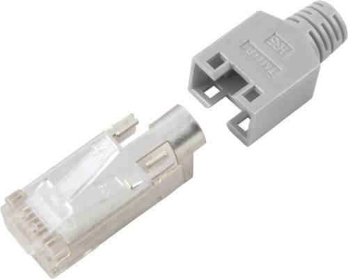 Hirose Electronic RJ45C5E-GR TM11 RJ45-Steckverbinder CAT5e Hirose TM11 RJ45C5E-GR Stecker, gerade Pole: 8P8C Grau 1St.