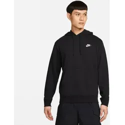 NIKE Herren Kapuzensweat M NSW CLUB HOODIE PO FT, Größe L in Schwarz Schwarz