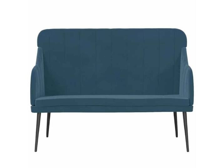NEW Bleu Banquette intérieure - VIDAXL - Banc Bleu 110x76x80 cm Velours - Pour SALON（1parcel）6231167