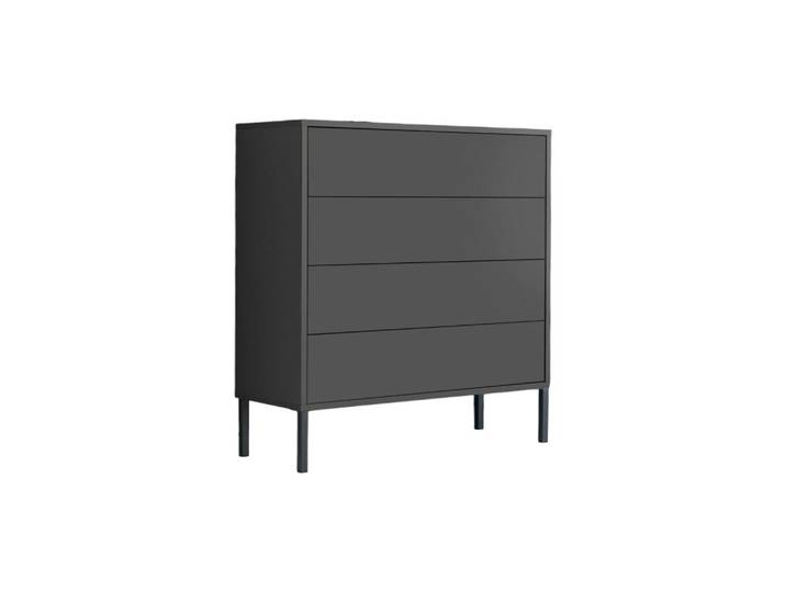 Mid.you Kommode Mailand Typ 3 + MF, Anthrazit, Metall, 4 Schublade(n) Schubladen, 79x86x33 cm, erweiterbar, stehend, Kleinmöbel, Kommoden, Kommoden