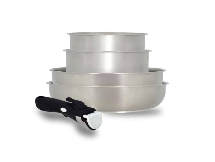 Menastyl Set 5 Pièces Iris en acier inoxydable induction tous feux