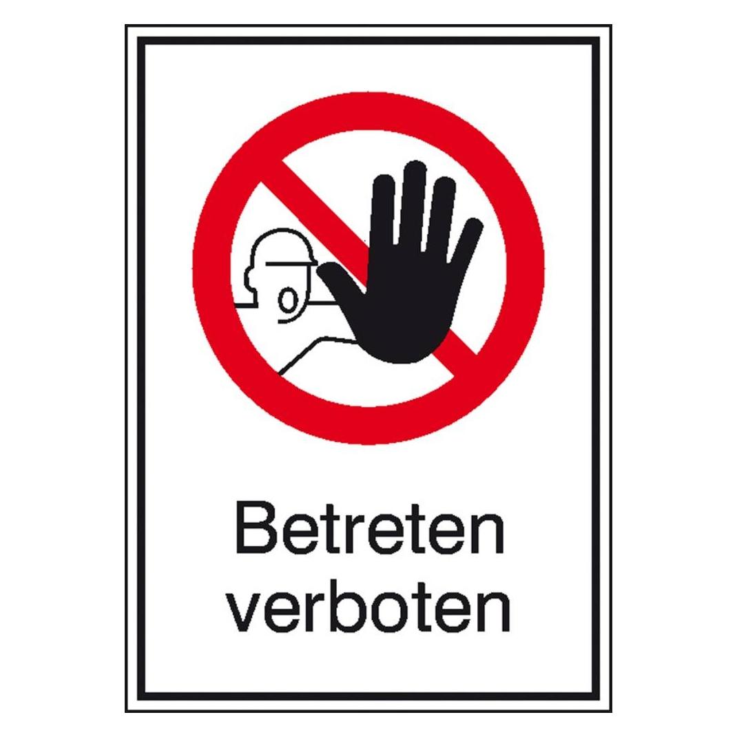 SafetyMarking VerbotsKombischild Betreten verboten 13. (11.1140)