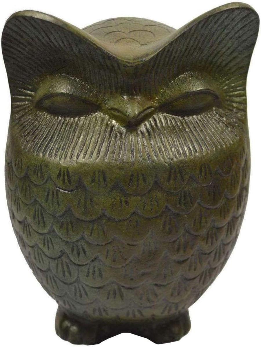 Groot Bronzen Uil Standbeeld - Decoratief Beeld voor op Tafel