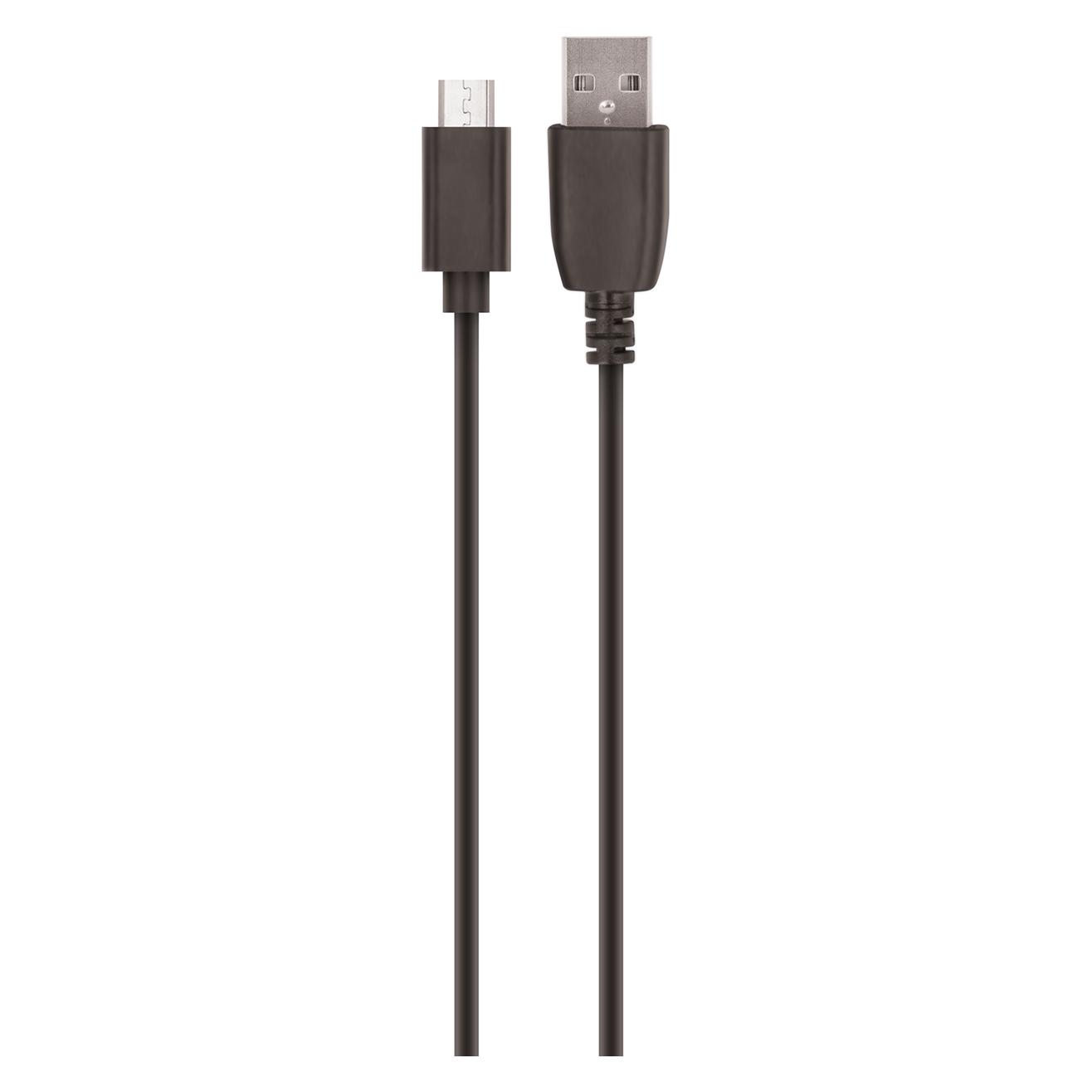 Setty USB cable 1m 2A micro USB black R (1 m, USB 1.0, 10 W) (GSM100633)