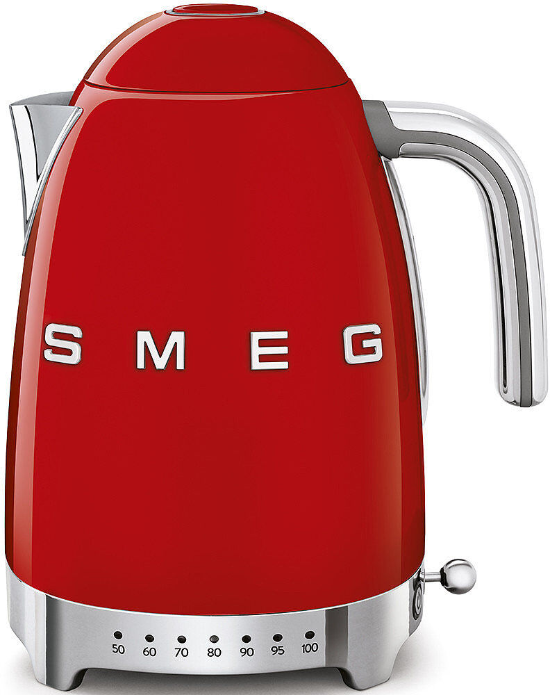 Smeg KLF04 50s Style Retro Variable Temperature Kettle Red 1.7L