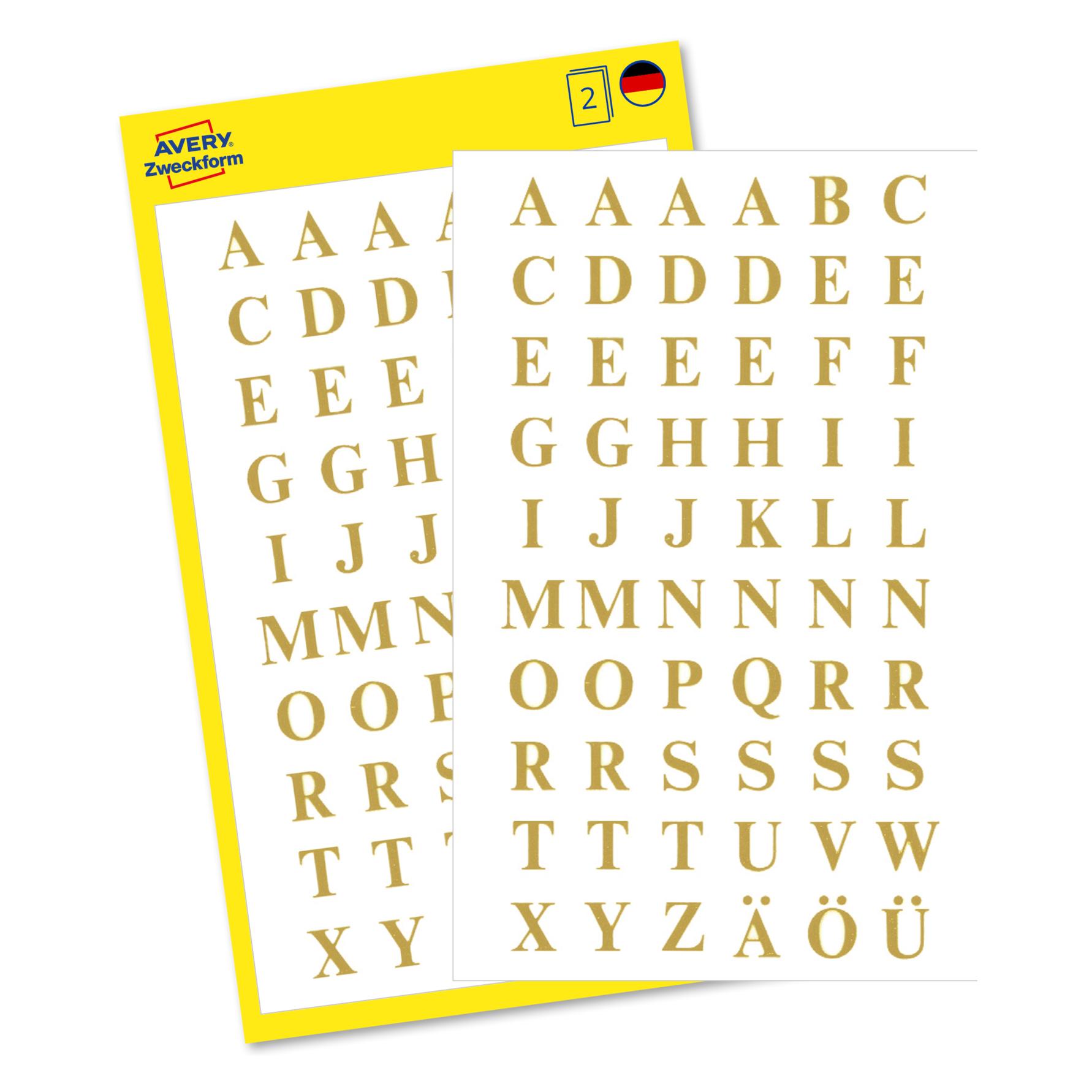 Z-Design Buchstabieretiketten Times Bold (3727)