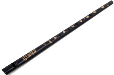 Clarke Tinwhistle Original D Black Schwarz mit goldenen Akzenten
