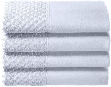 Creative Labs Scents White Embellished Decorative Fingertip Towels - Set of 4